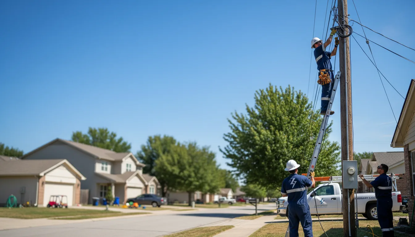 Residential electrician providing installation services in Palmetto, LA